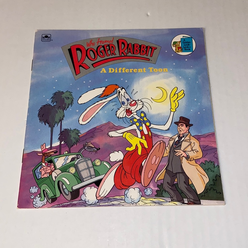 A Golden Book Who Framed Roger Rabbit 1988 “A Different Toon” Vintage Book